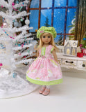 Greenhouse Snowman - dress, hat, tights & shoes for Little Darling Doll or 33cm BJD
