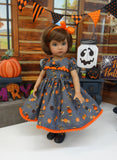 Halloween Candy - dress, tights & shoes for Little Darling Doll or 33cm BJD