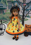 Halloween Cat - dress, hat, tights & shoes for Little Darling Doll or 33cm BJD