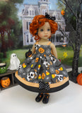 Halloween Pup - dress, tights & shoes for Little Darling Doll or 33cm BJD