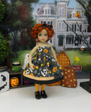 Halloween Pup - dress, tights & shoes for Little Darling Doll or 33cm BJD