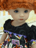 Halloween Tarot - dress, tights & shoes for Little Darling Doll or 33cm BJD
