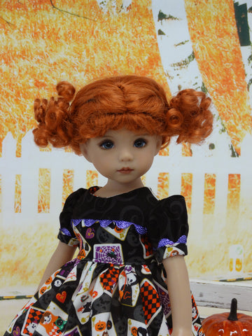 Halloween Tarot - dress, tights & shoes for Little Darling Doll or 33cm BJD
