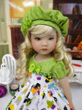 Halloween Treats - dress, beret, tights & shoes for Little Darling Doll or 33cm BJD