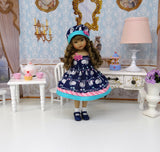 Hanging Around - dress, hat, socks & shoes for Little Darling Doll or 33cm BJD