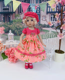 Hanging Garden - dress, hat, socks & shoes for Little Darling Doll or 33cm BJD