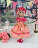 Hanging Garden - dress, hat, socks & shoes for Little Darling Doll or 33cm BJD