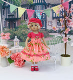 Hanging Garden - dress, hat, socks & shoes for Little Darling Doll or 33cm BJD