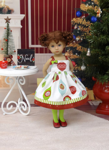 Hanging Ornaments - dress, tights & shoes for Little Darling Doll or 33cm BJD