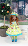 Happy Camper - dress, hat, tights & shoes for Little Darling Doll