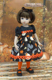 Harvest Squirrel - dress, tights & shoes for Little Darling Doll or 33cm BJD
