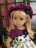 Haunted Cupcakes - dress, hat, tights & shoes for Little Darling Doll or 33cm BJD