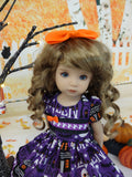 Haunted Halloween - dress, tights & shoes for Little Darling Doll or 33cm BJD