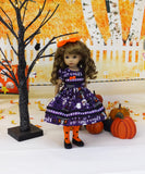 Haunted Halloween - dress, tights & shoes for Little Darling Doll or 33cm BJD