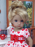 Hearts In Love - dress, tights & shoes for Little Darling Doll