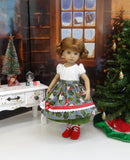 Heidelberg Holly - dirndl ensemble with tights & boots for Little Darling Doll or 33cm BJD