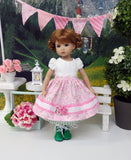 Heidelberg Rose - dirndl ensemble with tights & boots for Little Darling Doll or 33cm BJD
