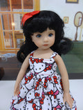 Hello Kitty Cutie - dress, blouse, socks & shoes for Little Darling Doll or 33cm BJD