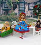 Hello Kitty Rainbows - dress, hat, socks & shoes for Little Darling Doll or 33cm BJD