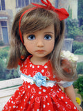 Hen House - dress, socks & shoes for Little Darling Doll or 33cm BJD