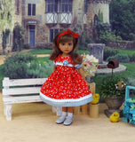 Hen House - dress, socks & shoes for Little Darling Doll or 33cm BJD