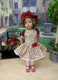 Heritage Bouquet - dress, beret, tights & shoes for Little Darling Doll or other 33cm BJD