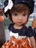 Heritage Pumpkin - dress, hat, tights & shoes for Little Darling Doll or 33cm BJD