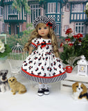 Highland Terrier - dress, hat, socks & shoes for Little Darling Doll or 33cm BJD