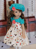 Himalayan Kitten - dress, hat, tights & shoes for Little Darling Doll