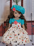 Himalayan Kitten - dress, hat, tights & shoes for Little Darling Doll