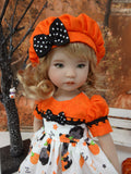 Hocus Pocus - dress, beret, socks & saddle shoes for Little Darling Doll or 33cm BJD