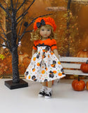 Hocus Pocus - dress, beret, socks & saddle shoes for Little Darling Doll or 33cm BJD