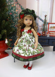 Holly Branch - dress, tights & shoes for Little Darling Doll or 33cm BJD