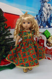 Holly Tartan - dress, tights & shoes for Little Darling Doll or other 33cm BJD