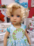Holly Who Wreath - dress, tights & shoes for Little Darling Doll or 33cm BJD