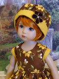 Honey Bee - dress, hat, tights & shoes for Little Darling Doll or 33cm BJD