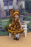 Honey Bee - dress, hat, tights & shoes for Little Darling Doll or 33cm BJD