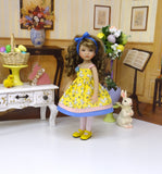 Honey Lamb - dress, tights & shoes for Little Darling Doll or 33cm BJD