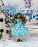 Hot Chocolate - dress, hat, tights & shoes for Little Darling Doll or other 33cm BJD