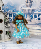 Hot Chocolate - dress, hat, tights & shoes for Little Darling Doll or other 33cm BJD