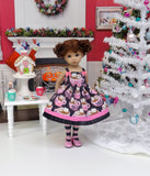 Hot Cocoa Cutie - dress, tights & shoes for Little Darling Doll or 33cm BJD