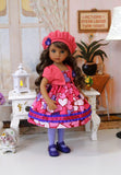 I Love You - dress, jacket, hat tights & shoes for Little Darling Doll