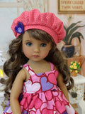 I Love You - dress, jacket, hat tights & shoes for Little Darling Doll