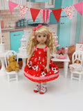 I Woof You - dress, socks & shoes for Little Darling Doll or 33cm BJD