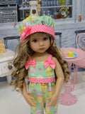 Ice Cream Cone - romper, hat & sandals for Little Darling Doll