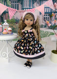 Ice Cream Sweets - dress, kerchief & sandals for Little Darling Doll or 33cm BJD