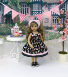 Ice Cream Sweets - dress, kerchief & sandals for Little Darling Doll or 33cm BJD
