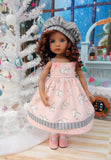 Ice Skate Princess - dress, hat, tights & shoes for Little Darling Doll or 33cm BJD