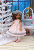 Ice Skate Princess - dress, hat, tights & shoes for Little Darling Doll or 33cm BJD