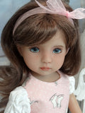 Ice Skater - dress, tights & shoes for Little Darling Doll or 33cm BJD